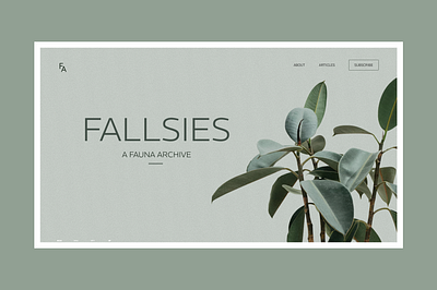 Fallsies- A fauna article website branding design graphic design hero illustration landing page logo typography ui ux web design website website inspo