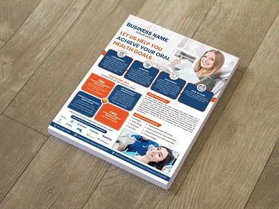 Dental Services Flyer Design dental clinic marketing