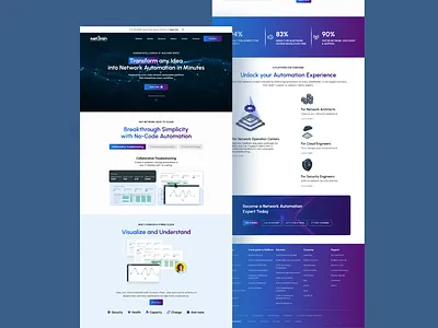 Landing Page Design For A Tech Brand animation branding graphic design ui