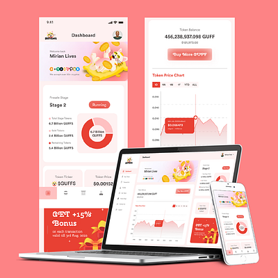 Crypto Dashboard Design animation branding graphic design ui