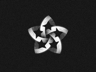 5 Stars ✦ Logo 5 black hole circle elite excellence five galaxy illustration knot logo logodesign logotype negative space pentagram rating sketch space special star stars