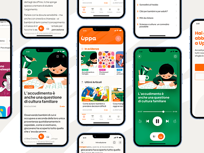 Uppa! Information for parents app design graphic design ui user interface ux