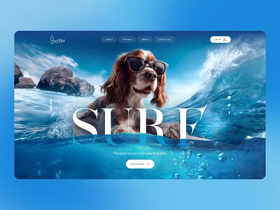 Landing page_Surf design landing landing page landing surf surf ui ui design ux web web surf website