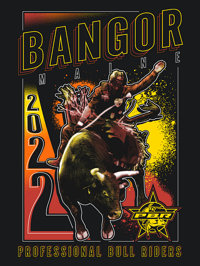 PBR Event Tee Bangor Maine '22 branding design graphic design illustration logo vector