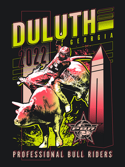 PBR Duluth GA '22 Event Tee branding design graphic design illustration logo vector