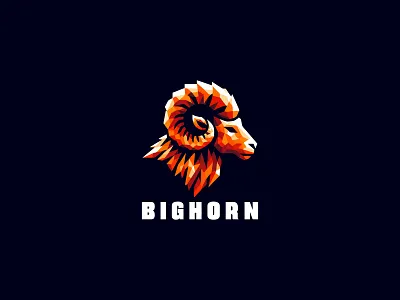 Bighorn Logo animal bighorn bighorn logo endurance goat grit ibex ibex logo logo logo design markhor markhor logo power sheep sport strength wild