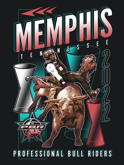 PBR Memphis TN Event Tee '22 branding design graphic design illustration logo vector