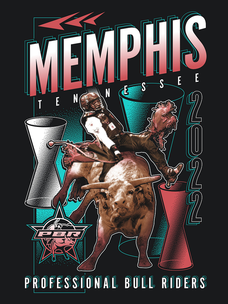 PBR Memphis TN Event Tee '22 by Stephen Gurthet on Dribbble