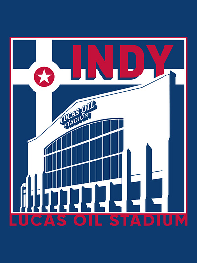 Lucas Oil Stadium Design Concept branding design graphic design illustration logo typography vector