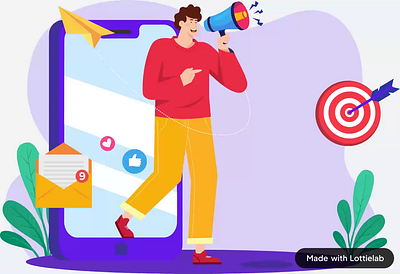 Marketing - Lottie Animation animation figma lottie motion graphics ui ux