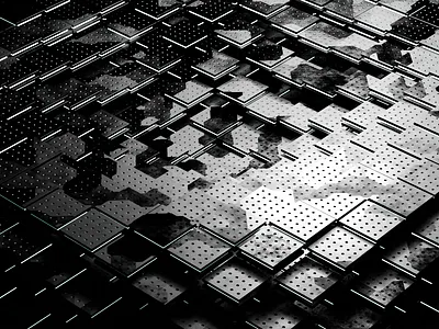 Sci-Fi Cubes 3D Animation 3d animation branding motion graphics