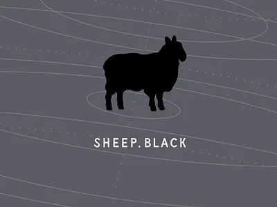 sheep.black branding graphic design