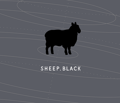 sheep.black branding graphic design