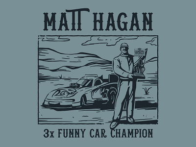 Matt Hagan Shirt Illustration Concept branding design graphic design illustration logo vector