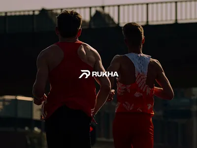 Rukha - Sportwear Branding apparel brand brand visual brand visual identity branding concept creative design graphic design logo logo design logotype running sport sport logo sportwear streetwear visual identity