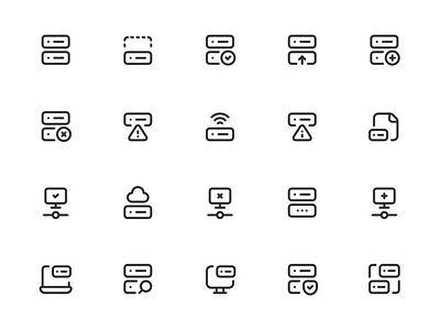Myicons✨ — Servers, Databases vector line icons pack design system figma figma icons flat icons free icons icon library icon pack icon set iconography icons icons pack illustration interface icons line icons minimal icons stroke icons ui ui design ui icons web icons