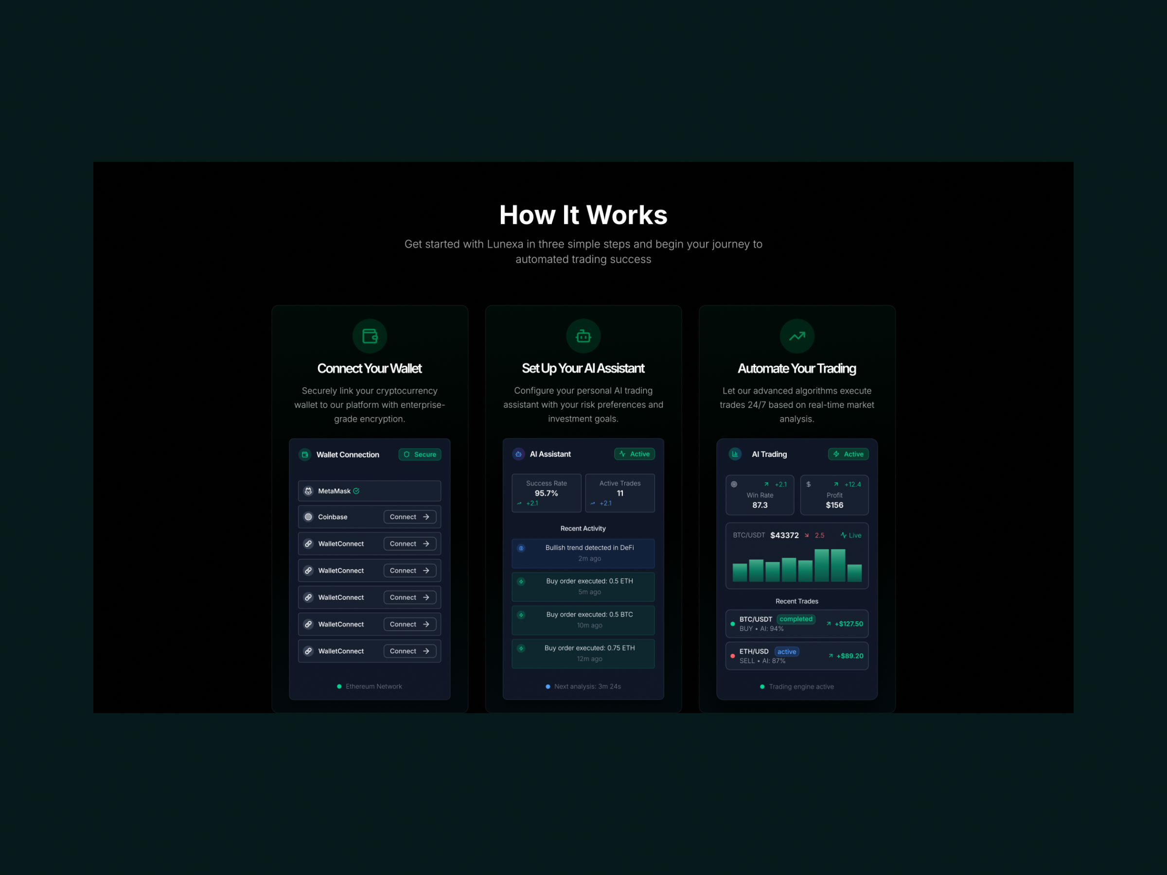 Landing page - OCTA ai animation crypto forex hero section landing page motion design motion graphics portfolio prototyping trading ui ux website