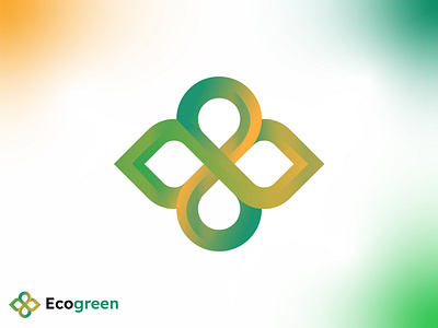 Ecogreen Logo agency business eco green logo eco logo green leaf logo collection logo inspiration logobranda media natural nature science startup