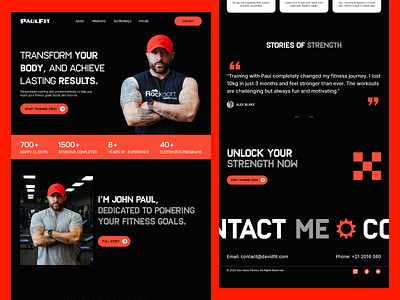 Personal Trainer Website Landing Page conversionfocuseddesign fitnesstrainerlandingpage personaltrainerlandingpage wellnessbrand