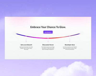 Community Hub UI – Landing Section clean graphic design landing section minimal ux web website