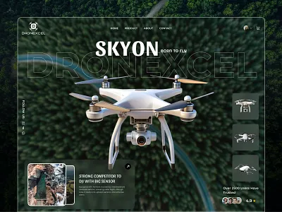 Dronexcel – Drone Service Post Design branding graphic design logo ui