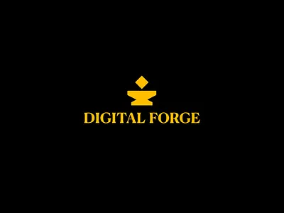 Digital Forge agency brand brand design brand identity branding design digital diseño forge graphic design hammer logo logo design marca minimalist minimalist logo design