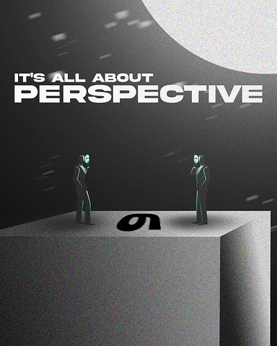 Perspective | Black Gradient black gradient graphic design madhavmadupu madspace perspective photoshop think