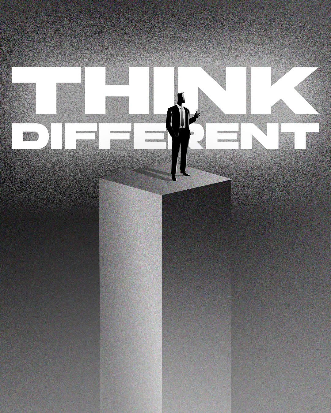 Think Differently | Black Gradient black branding gradient graphic design instagram logo madhavmadupu photoshop portfolio website