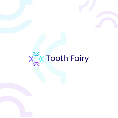 Tooth Fairy – Minimal Line Art Logo with Abstract Smiling Icon brand identity branding design design logo flat graphic design icon illustration line line art logo logo design logos logotype minimal minimal logo minimalist timeless ui