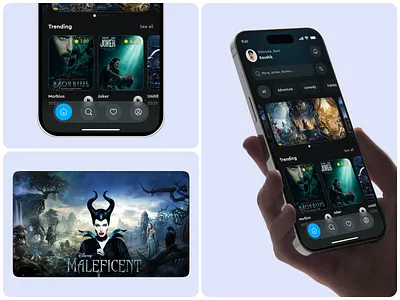 Movie Streaming Platform Mobile App UI Design app design app interface application ui best ui mobile app design mobile app ui mobile ui modern app ui modern ui streaming mobile app streaming platform ui design ui ux ui ux design
