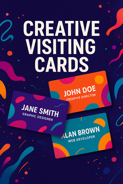 Creative Visiting Card Poster Design abstract poster art branding mockup business card design business identity design colorful card design creative business card template creative director card creative visiting cards dribbble poster design graphic design graphic designer card minimal poster mockup modern branding design modern poster design professional card mockup web code minify web developer card