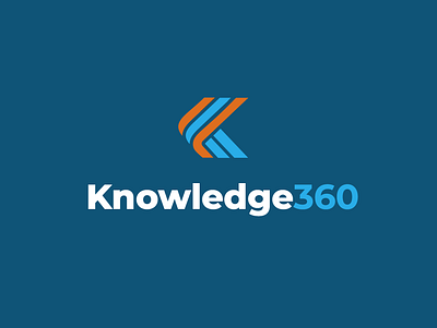 Knowledge360 Logo branding design graphic design logo typography vector