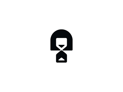 Woman and hourglass logo brand branding design elegant graphic design hourglass logo logo design logo designer logodesign logodesigner logotype minimalism minimalistic modern negativespace woman