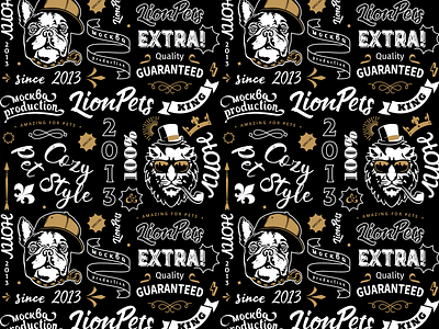LP 2013 brand branding cozy design extra font food hat identity illustration king letter lion logo moscow pets since smoke style