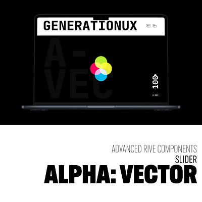 GenerationUX Slider × Rive Alpha components gumroad product design rive rive app ui