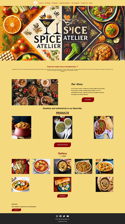 Resturante Website Desine