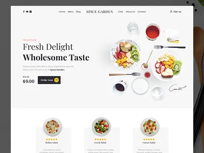 Modern Restaurant Website UI/UX | Food Ordering & Chef Portfolio branding chef portfolio clean ui ux dribbble best shot food delivery food ordering ui food website landing page minimal modern design modern ui pizza burger ui restaurant design ui restaurant menu restaurant website ui ux design web web design website design