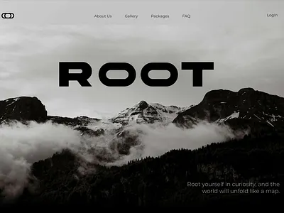 ROOT - Travel agency website landing page UI/UX Design 3d branding design indian landing page logo root travel typography ui uiux uiux design ux website