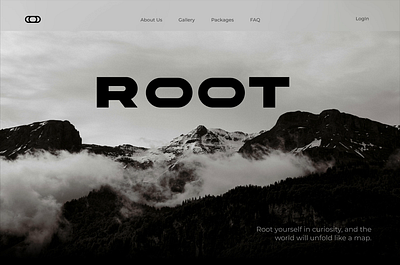 ROOT - Travel agency website landing page UI/UX Design 3d branding design indian landing page logo root travel typography ui uiux uiux design ux website