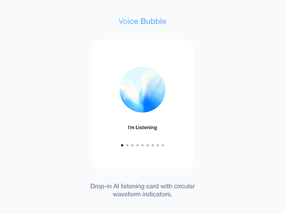 Kit Highlight: Voice Bubble aifigma aiux figmadesign premiumui product design ui uidesign uxdesign