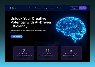 SaaS Landing Page Design - Daily UI Challenge 3 daily ui challenge daily ui challenge 3 dailyui03 landing page design landing page design saas landing page saas landing page ui landing page ui design landing page uidesign landingpage landingpage design landingpageui saas landing page saas product landing page saas website uidesign web design