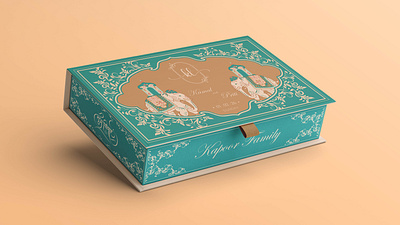 Wedding Box Design branding graphic design illustration typography vector wedding box design