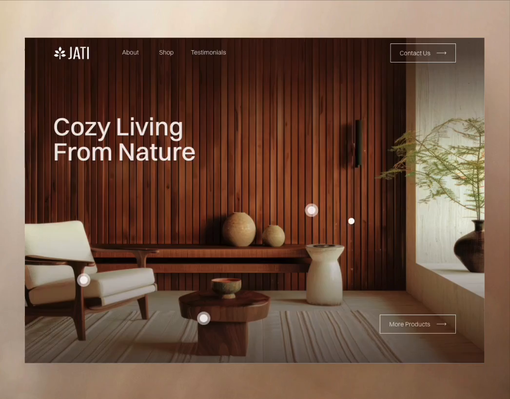 Example of Landing Page Framer Development