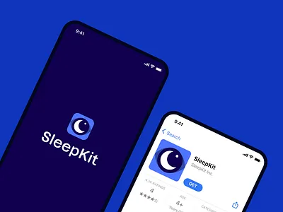 SleepKit - Sleep Tracking App app app icon branding design eye eye icon eye logo icon illustration logo meditation app mindfulness moon moon logo sleep app sleep tracker logo sleep tracking app ui vector visual identity