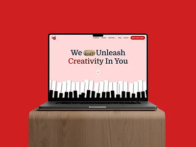 Music Academy - Landing Page UI branded ui landing page ui music academy website ui design ux design website ui