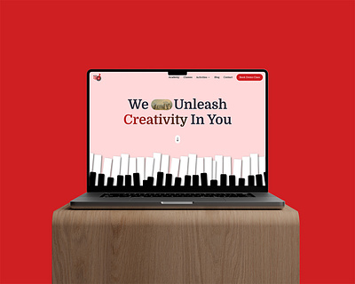 Music Academy - Landing Page UI branded ui landing page ui music academy website ui design ux design website ui