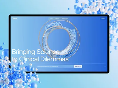 Orakle Website Main Scroll: Healthcare & Medical 3d animation design design studio graphic design illustration interaction interface landing landing page mobile motion design motion graphics ui user experience ux web website website design website development