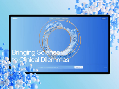 Orakle Website Main Scroll: Healthcare & Medical 3d animation design design studio graphic design illustration interaction interface landing landing page mobile motion design motion graphics ui user experience ux web website website design website development