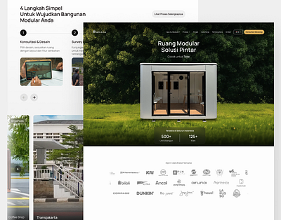 Amoda - Modular building website design architecture architecture design b2b backswitch building web design digital product figma framer graphic design minimalist minimalist design modular building realproject responsive ui ux web design website website design