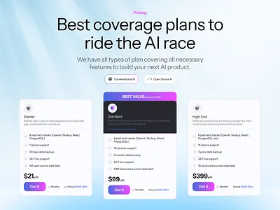 Pricing Plans for High Conversion animation appdesign branding design graphic design logo motion graphics productdesign ui ux